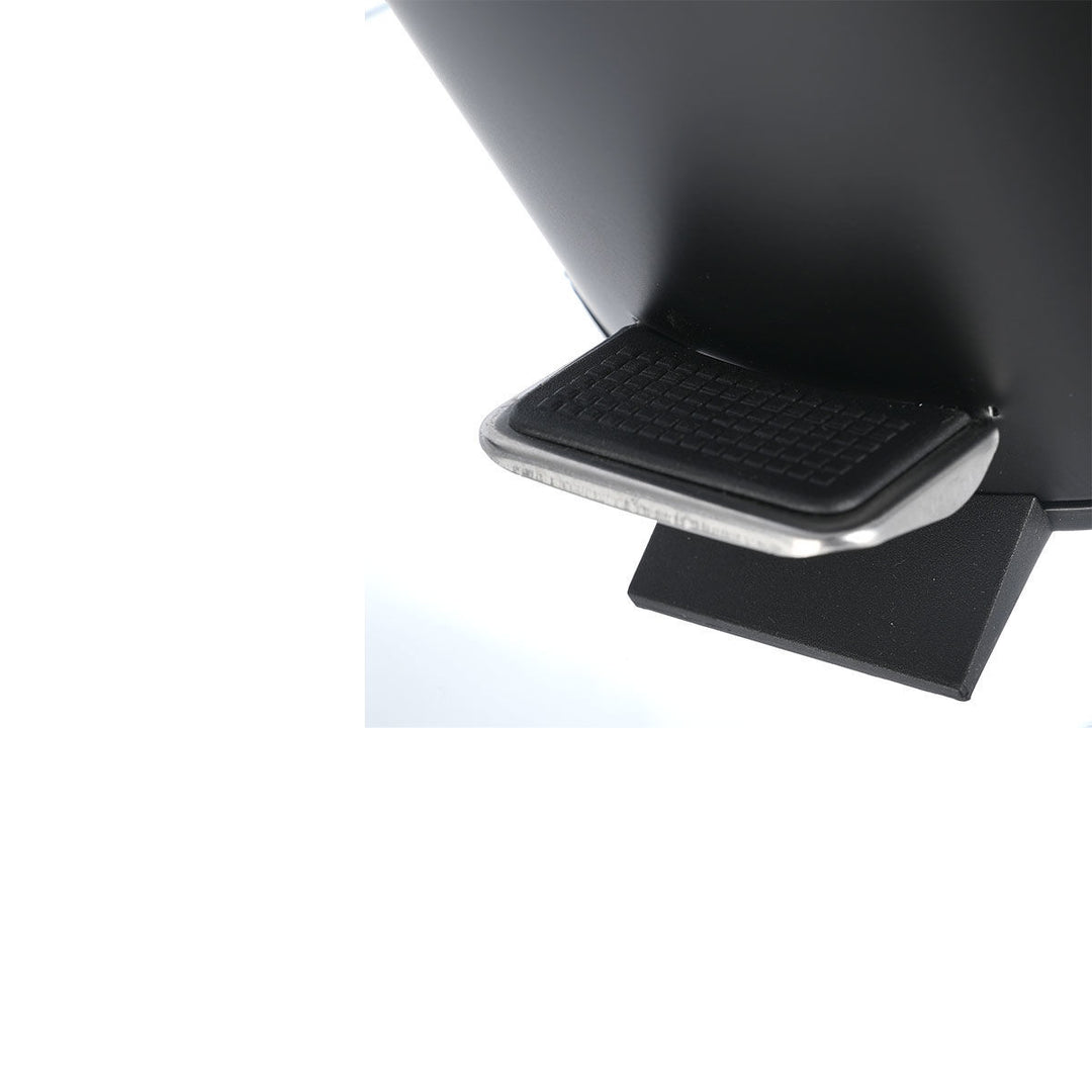 Καλάθι Μπάνιου Μαύρο Μεταλλικό Με Bamboo Καπάκι 5lt Estia