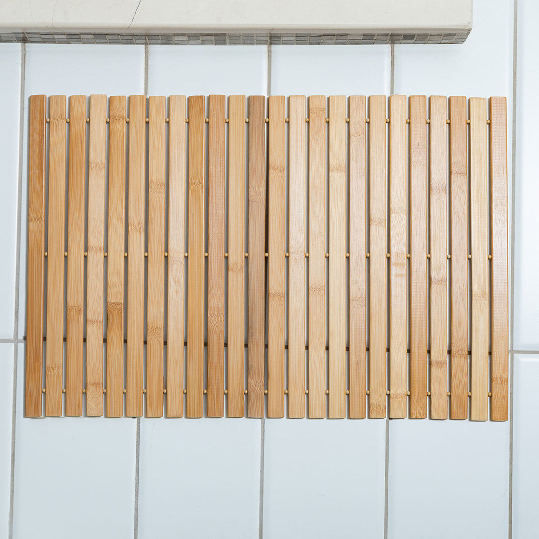 Πατάκι Μπάνιου Αντιολισθητικό Από Bamboo 60x40cm Bamboo Essentials Estia