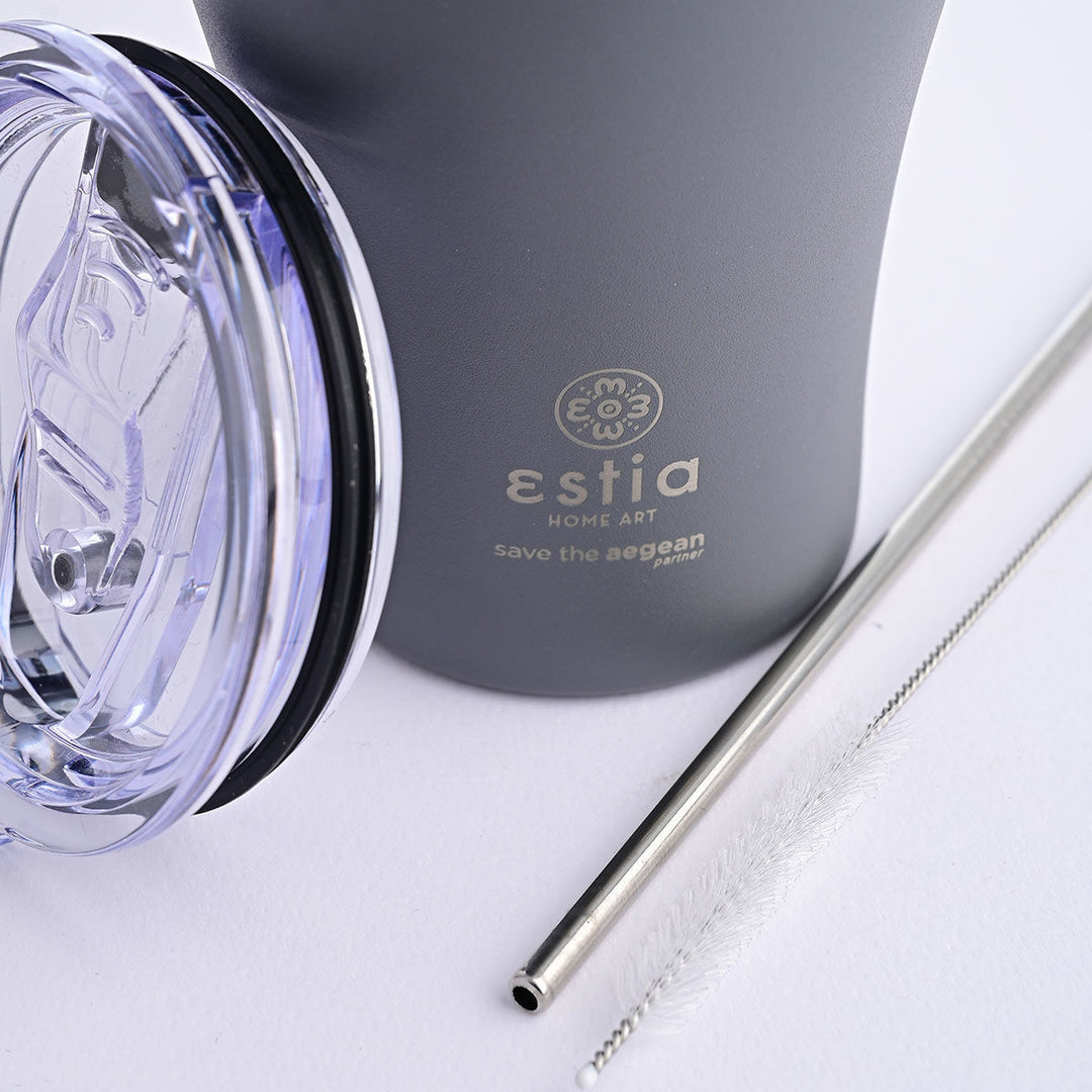 Estia Ποτήρι Θερμός Save The Aegean Γκρι