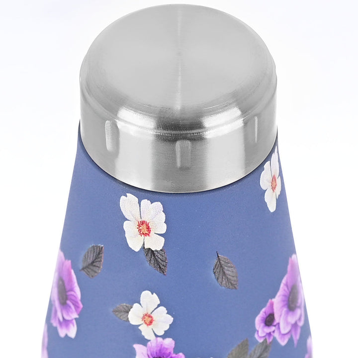 Estia Μπουκάλι Θερμός Save The Aegean 500ml Μωβ Φλοράλ Garden Blue