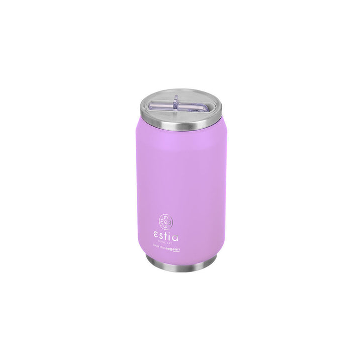 Estia Ποτήρι Θερμός Με Καλαμάκι Save The Aegean 300ml Λιλά Lavender Purple Travel Cup