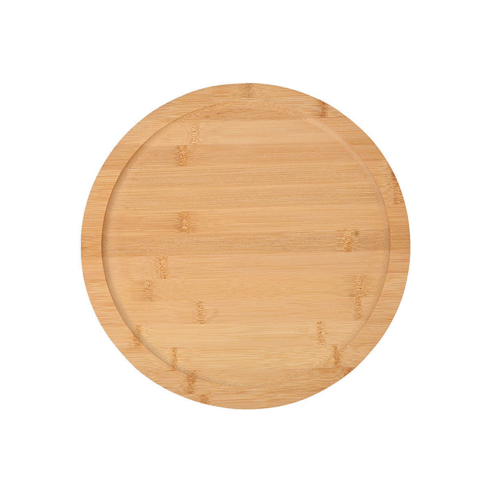 Βάση Τυριών Ξύλινη Περιστρεφόμενη Στρογγυλή 32,5cm Bamboo Essentials Estia