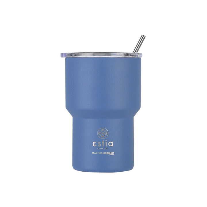 Estia Ποτήρι Θερμός Save The Aegean 400ml Μπλε Denim Blue