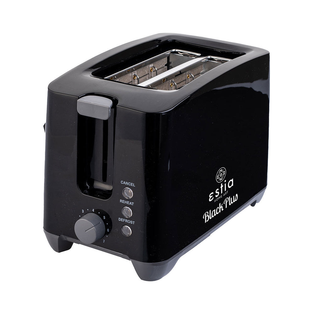 Φρυγανιέρα Black Plus 2 Θέσεων Με 7 Επίπεδα Ψησίματος 750W Μαύρη Estia