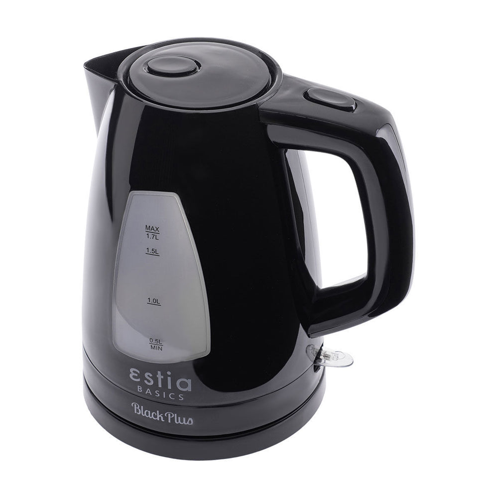 Βραστήρας 1.7lt Black Plus Μαύρος Πλαστικός 2200W Estia