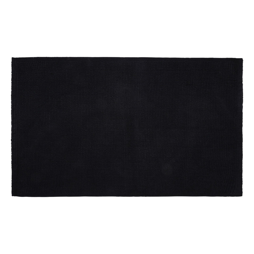 Πατάκι Μπάνιου Βαμβακερό Μαύρο 80x50cm Fjord Magnet Estia