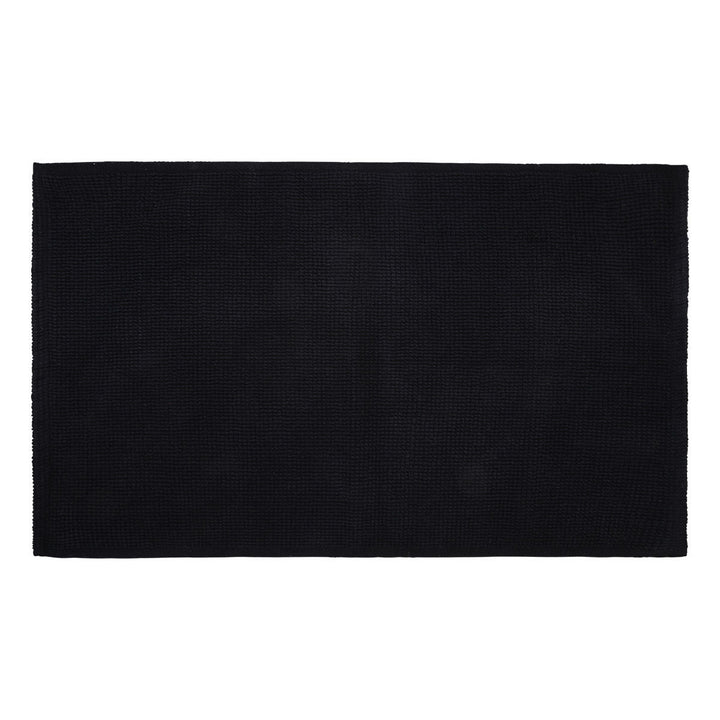 Πατάκι Μπάνιου Βαμβακερό Μαύρο 80x50cm Fjord Magnet Estia