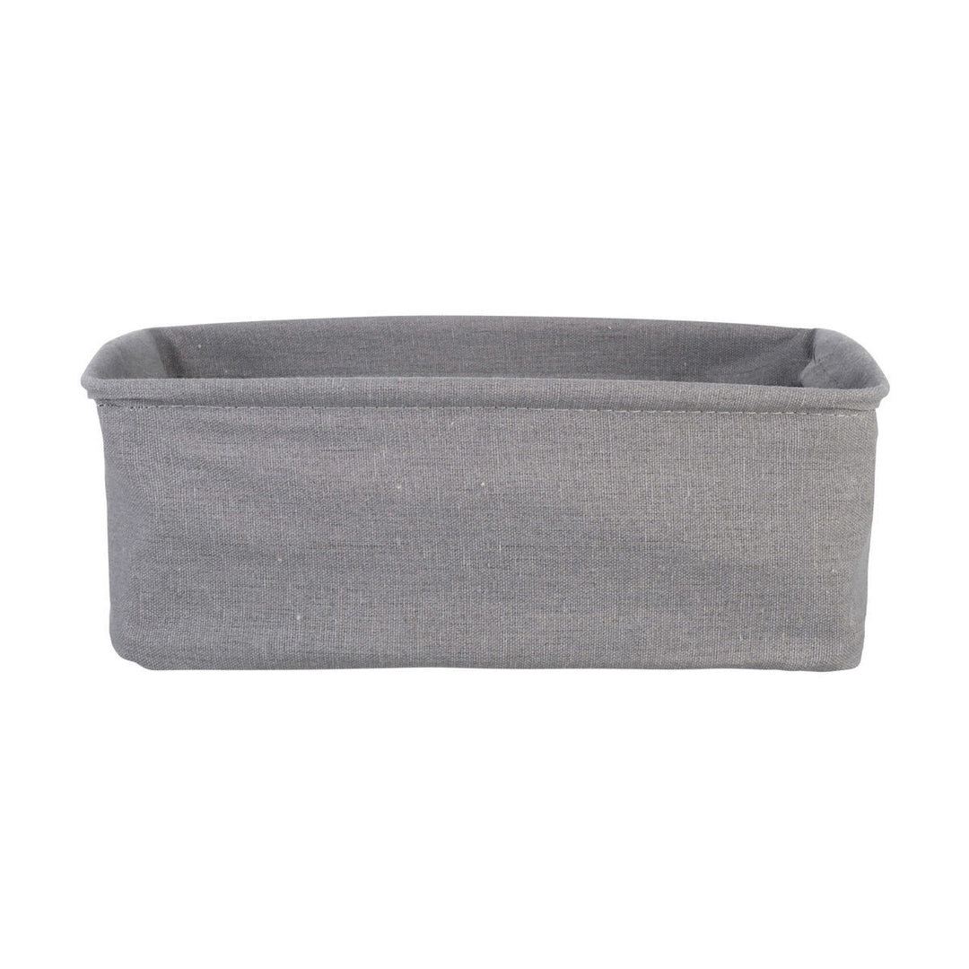 Καλάθι Αποθήκευσης & Οργάνωσης Υφασμάτινο Με Επένδυση Μαύρο 30x20x10cm Magnet Estia