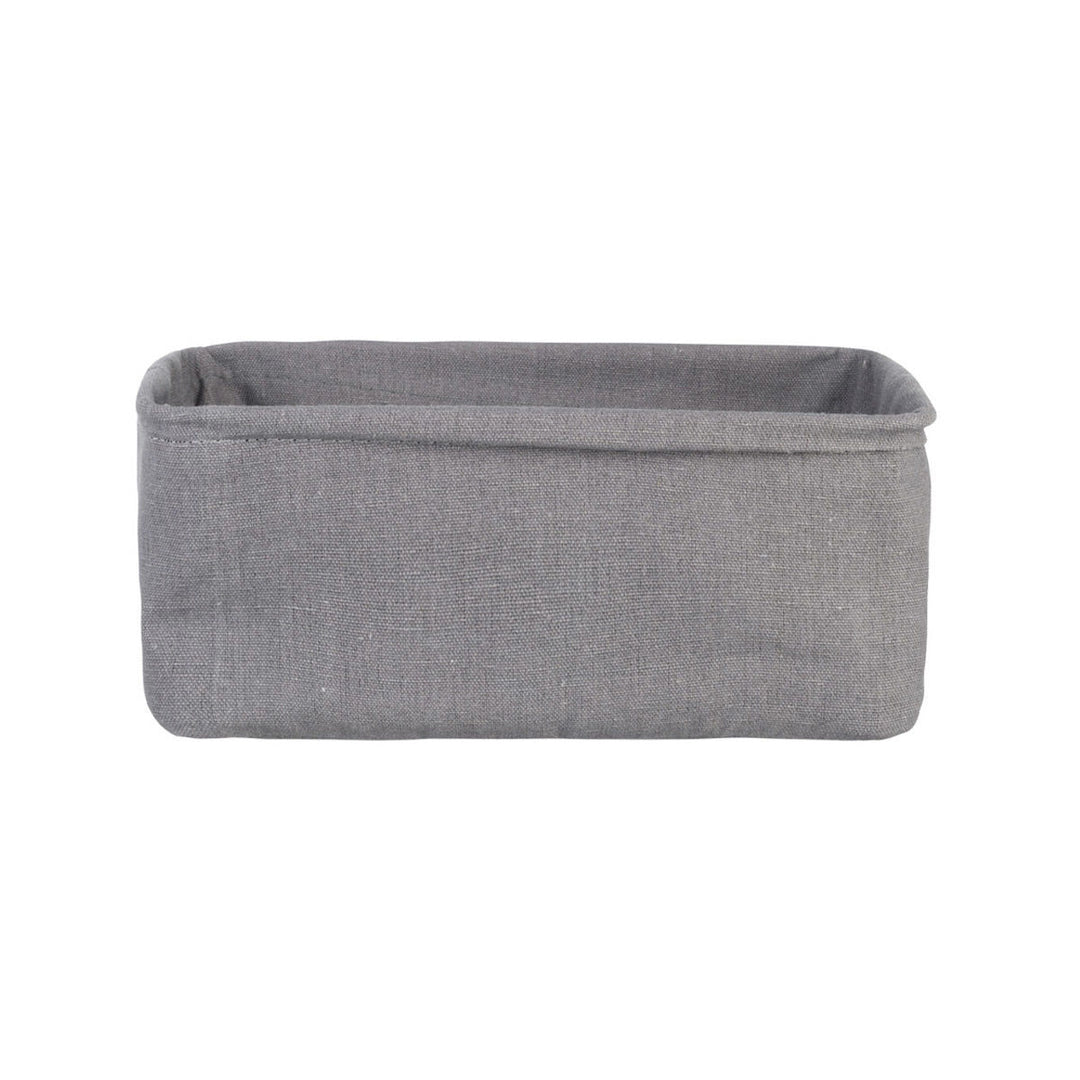 Καλάθι Αποθήκευσης & Οργάνωσης Υφασμάτινο Με Επένδυση Μαύρο 25x15x10cm Magnet Estia