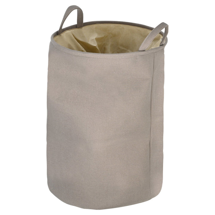 Καλάθι Απλύτων Υφασμάτινο Σκούρο Μπεζ Με Χερούλια 36x36x50cm Fjord Driftwood Estia