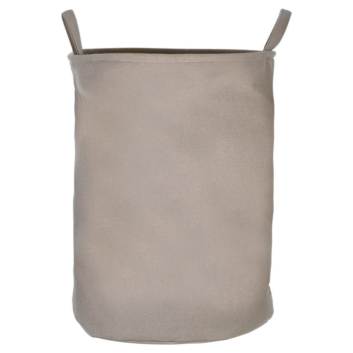 Καλάθι Απλύτων Υφασμάτινο Σκούρο Μπεζ Με Χερούλια 36x36x50cm Fjord Driftwood Estia