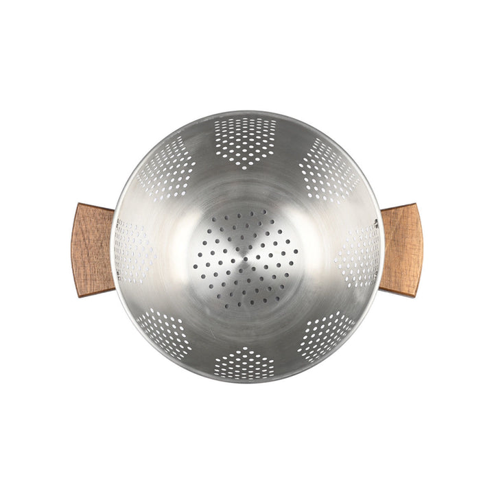 Σουρωτήρι Ζυμαρικών Ανοξείδωτο 22cm Με Ξύλινες Λαβές Allure Estia