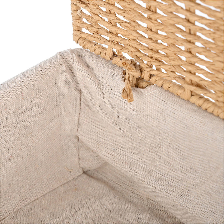 Καλάθι Αποθήκευσης & Οργάνωσης Με Επένδυση & Καπάκι 28x20x10cm Botanica Estia