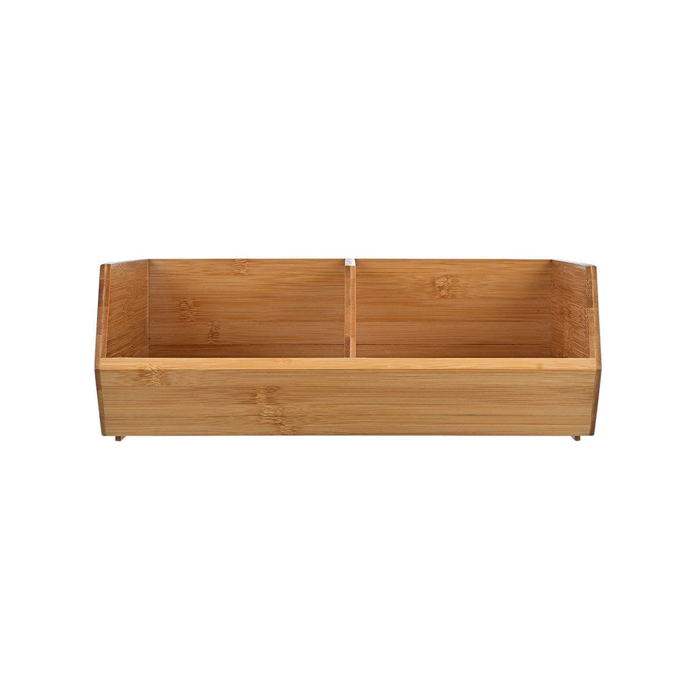 Κουτί Αποθήκευσης Και Οργάνωσης Ξύλινο 35x31 Bamboo Essentials Estia