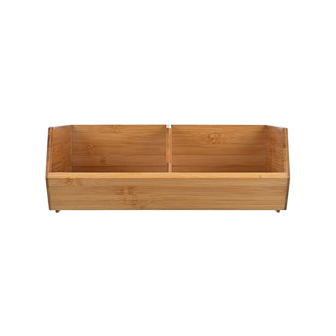 Κουτί Αποθήκευσης Και Οργάνωσης Ξύλινο 35x31 Bamboo Essentials Estia