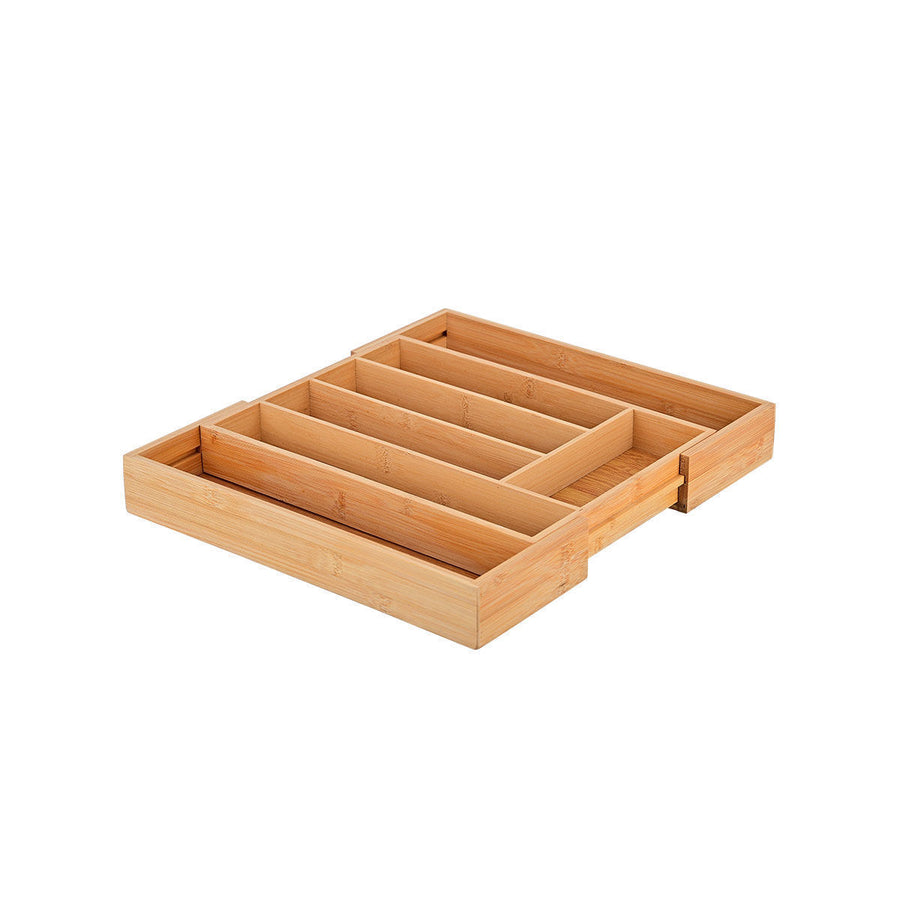 Θήκη Συρταριού Για Μαχαιροπίρουνα Επεκτεινόμενη Ξύλινη Bamboo Essentials Estia