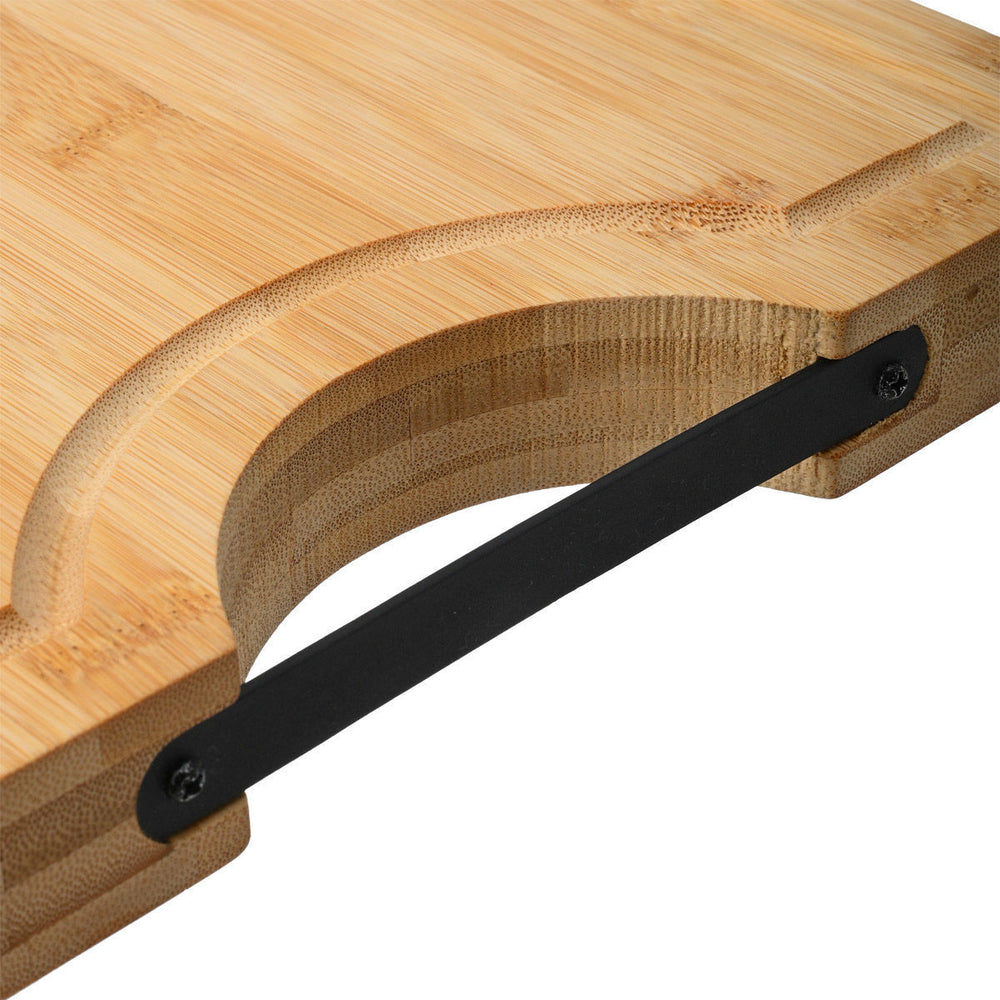 Ξύλο Κοπής Με Μεταλλική Λαβή Bamboo Essentials Estia 35x25cm