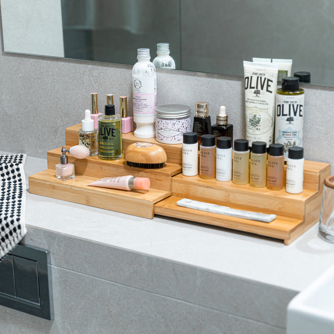 Βάση Οργάνωσης Πάγκου Επεκτεινόμενη Ξύλινη Bamboo Essentials Estia