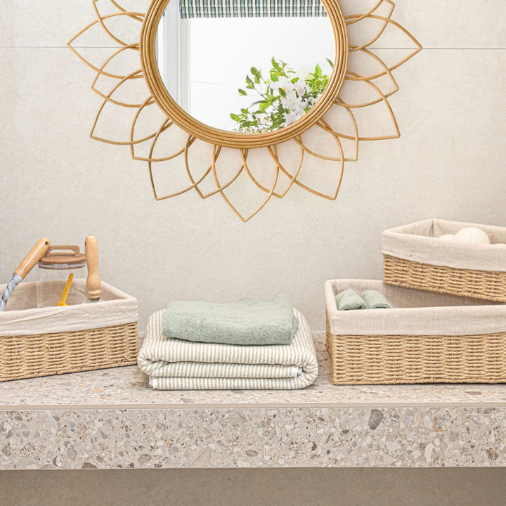 Καλάθι Αποθήκευσης & Οργάνωσης Με Επένδυση 28x20x10cm Botanica Estia