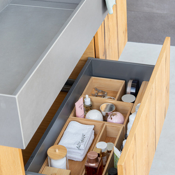 Κουτί Οργάνωσης Συρταριού Ξύλινο 15x38 Bamboo Essentials Estia