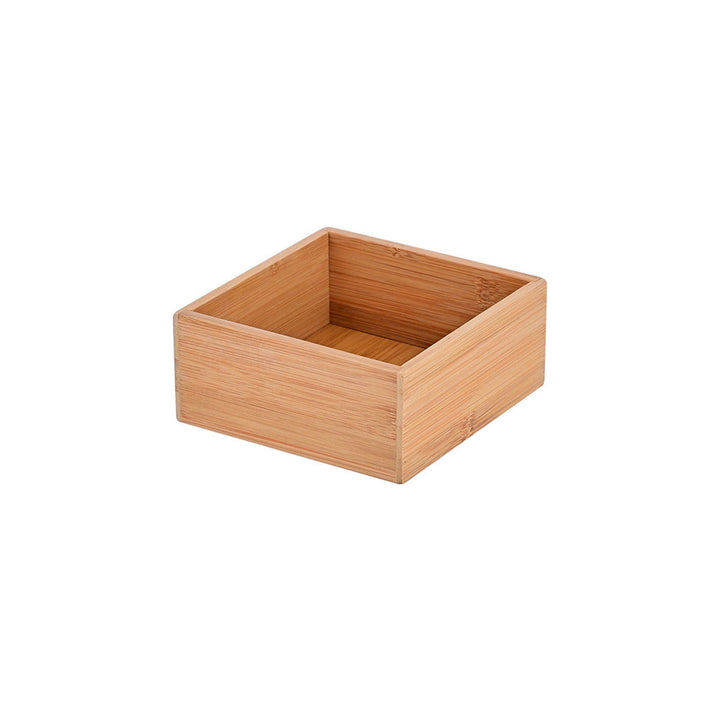 Κουτί Οργάνωσης Συρταριού Ξύλινο 15x15 Bamboo Essentials Estia
