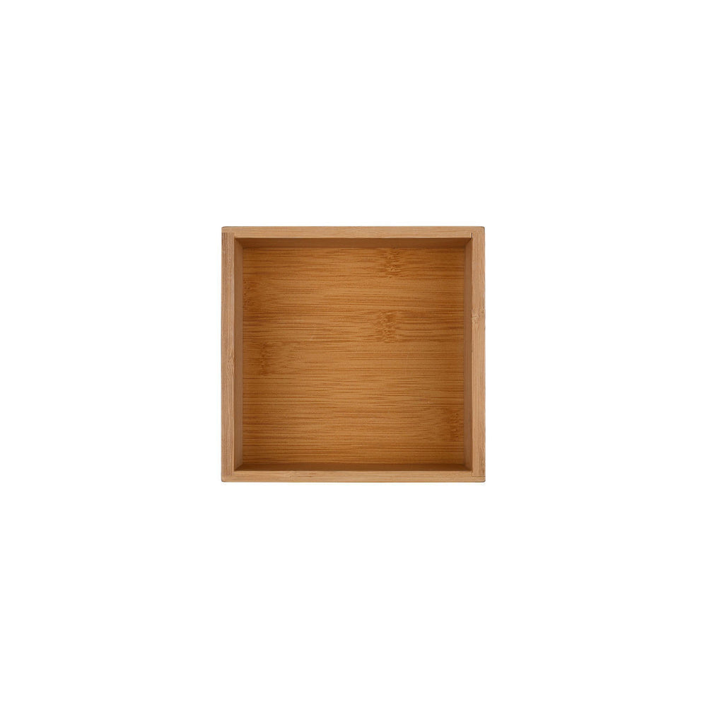 Κουτί Οργάνωσης Συρταριού Ξύλινο 15x15 Bamboo Essentials Estia