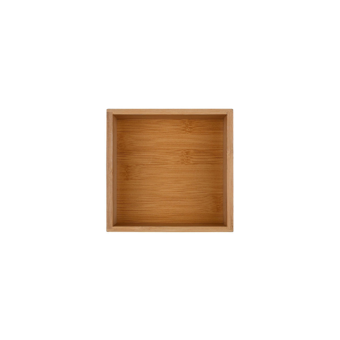 Κουτί Οργάνωσης Συρταριού Ξύλινο 15x15 Bamboo Essentials Estia