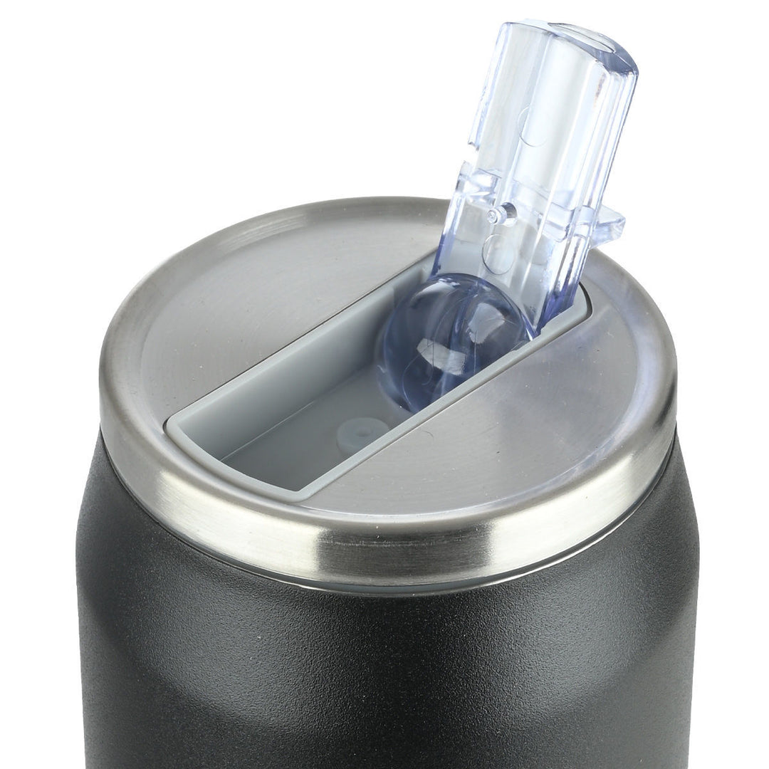 Estia Ποτήρι Θερμός Με Καλαμάκι 500ml Μαύρο ΠΑΟΚ Edition Travel Cup