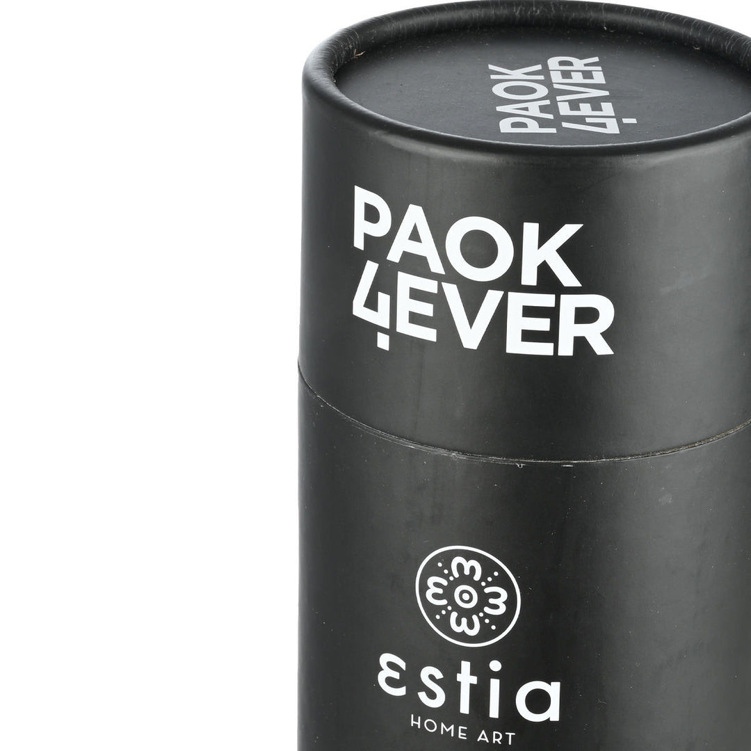 Estia Ποτήρι Θερμός Με Καλαμάκι 500ml Μαύρο ΠΑΟΚ Edition Travel Cup