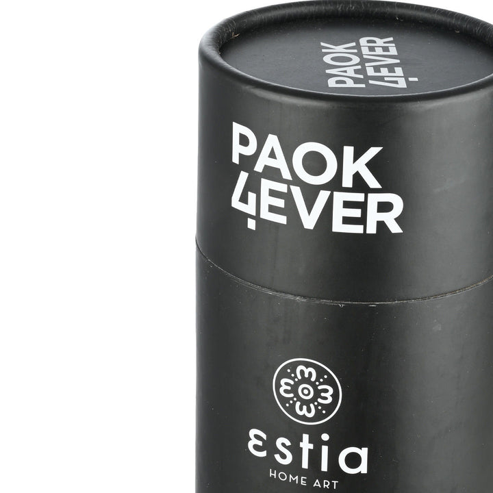 Estia Ποτήρι Θερμός Με Καλαμάκι 500ml Μαύρο ΠΑΟΚ Edition Travel Cup