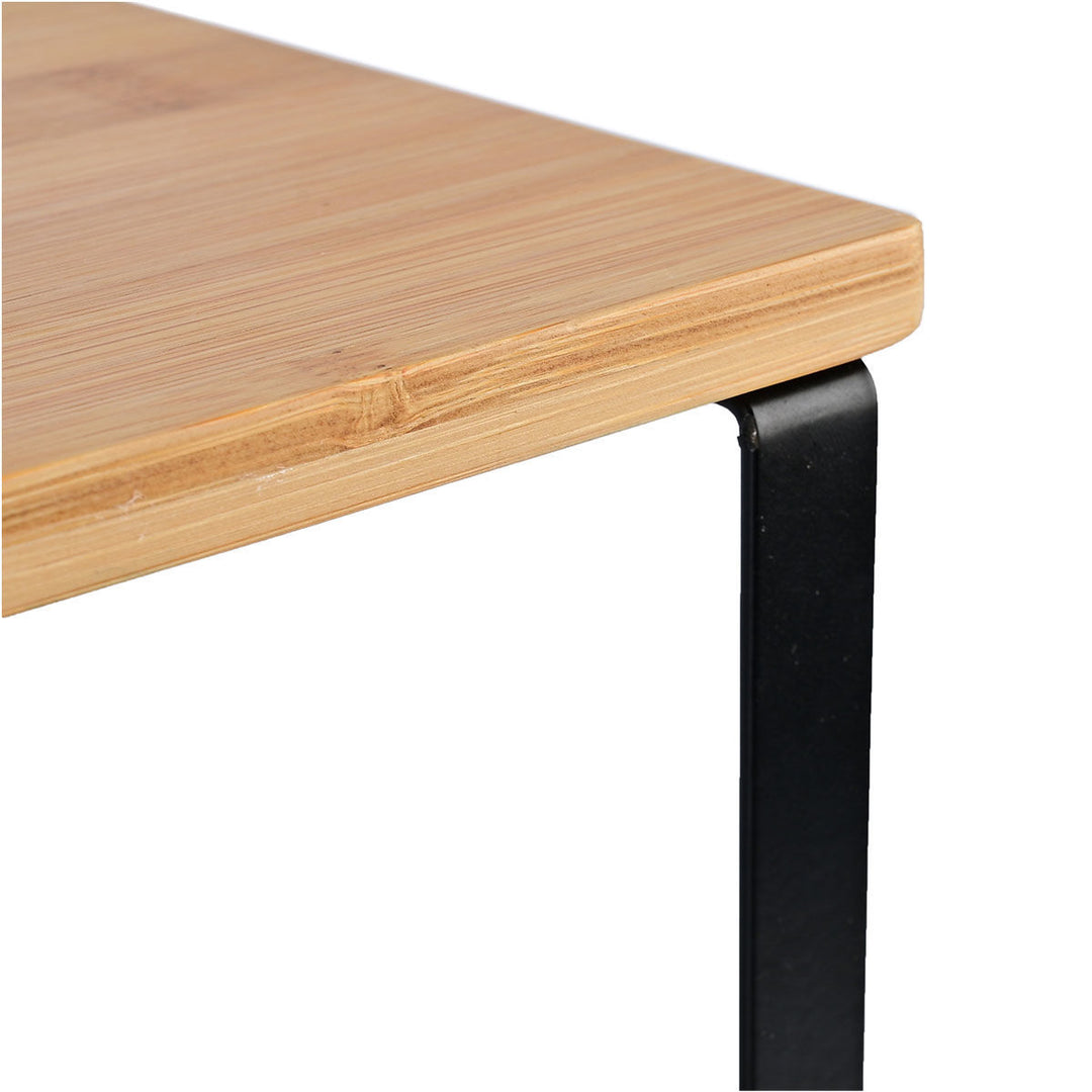 Ραφιέρα Οργάνωσης Πάγκου Ξύλινη Σετ 2τμχ Bamboo Essentials Estia