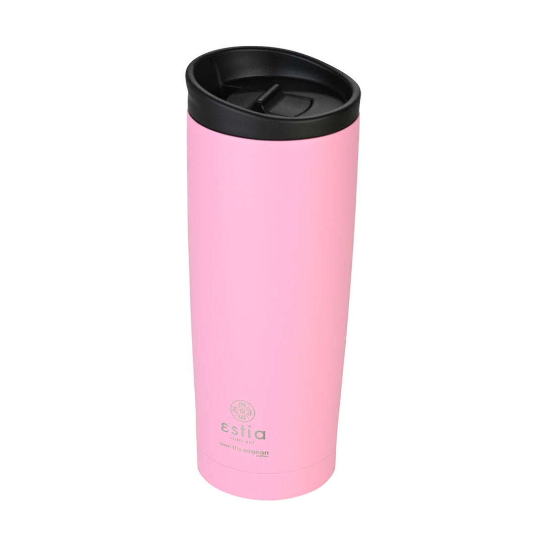 Estia Ποτήρι Θερμός  Save The Aegean 500ml Ροζ Pink Travel Mug