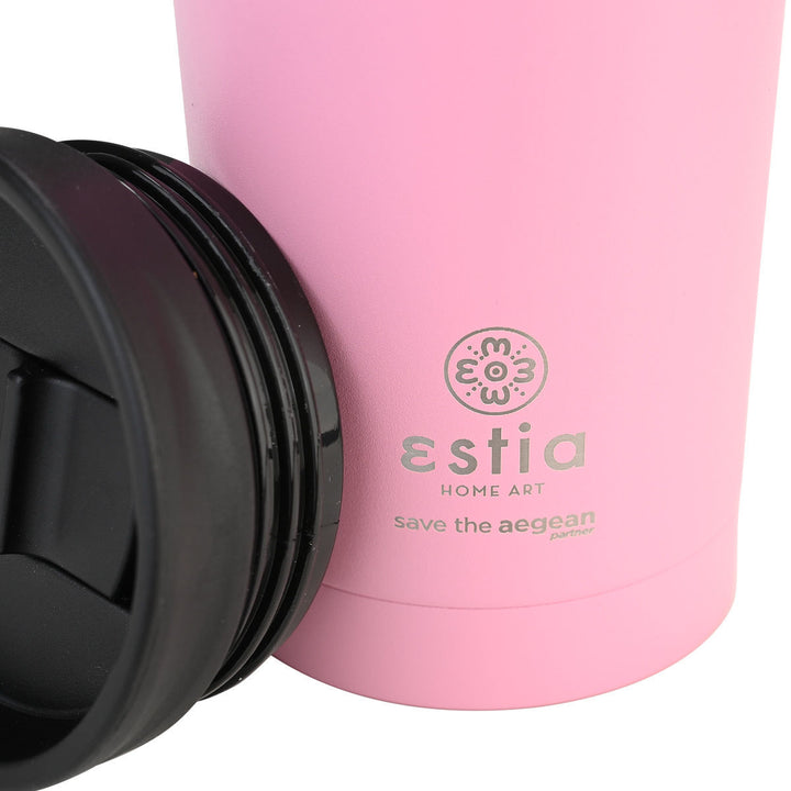 Estia Ποτήρι Θερμός  Save The Aegean 500ml Ροζ Pink Travel Mug