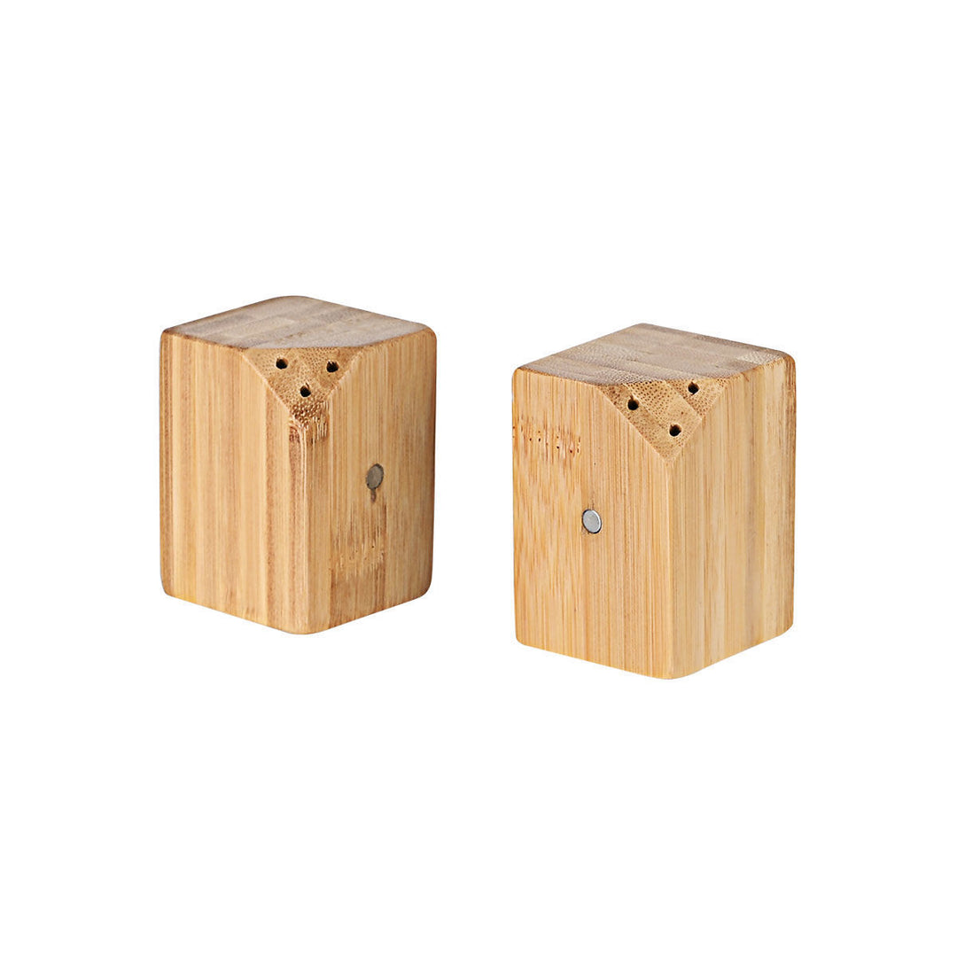 Δοχείο Για Αλάτι-Πιπέρι Με Μαγνήτη Σετ 2τμχ Bamboo Essentials Estia
