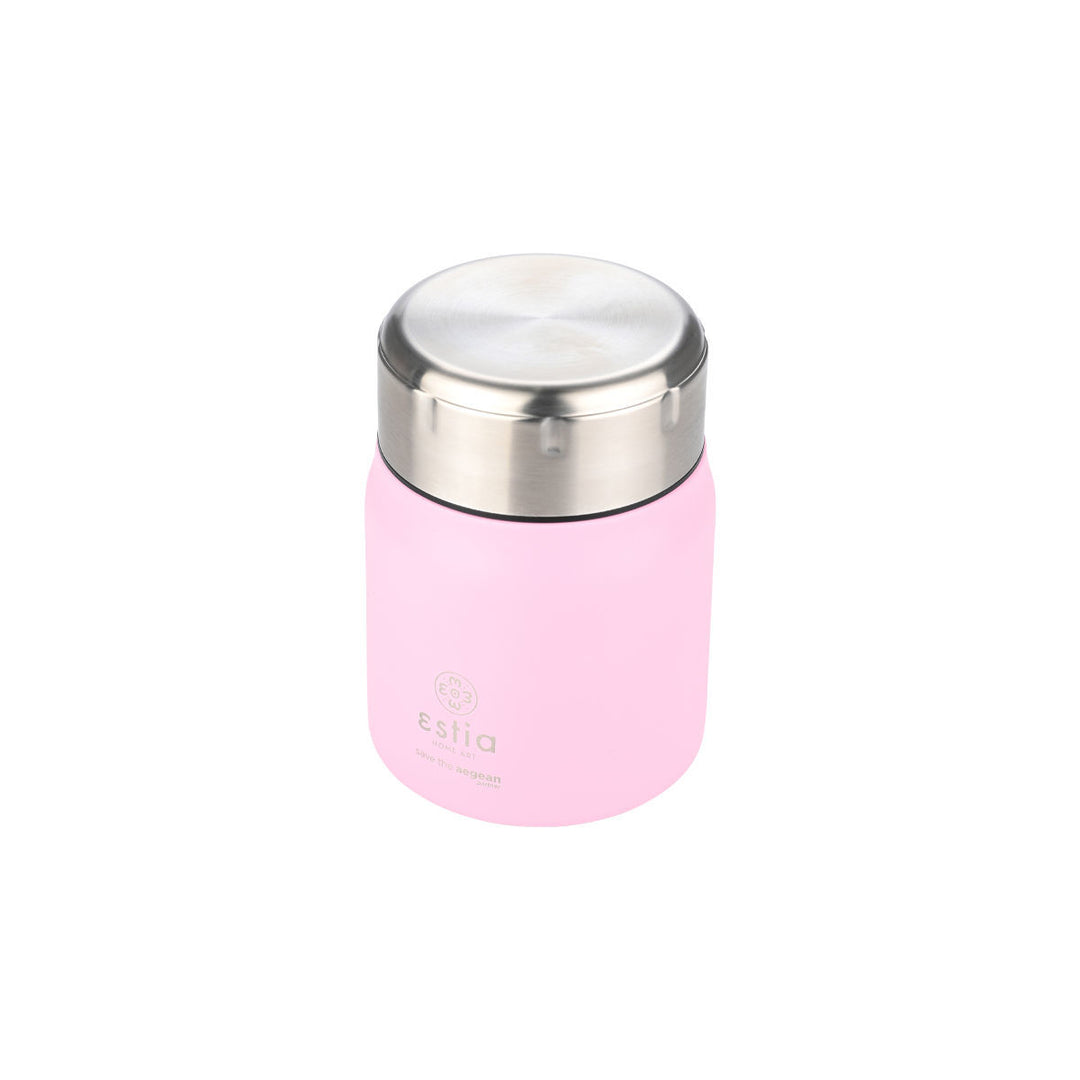 Estia Φαγητοδοχείο Θερμός Με Κουτάλι Save The Aegean 0.5lt Ροζ Blossom Rose Lunch Pot