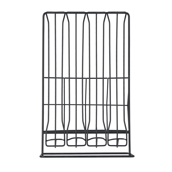 Βάση Για Κάψουλες Και Συσκευασίες Espresso Διπλής Όψεως Μεταλλική Μαύρη Estia