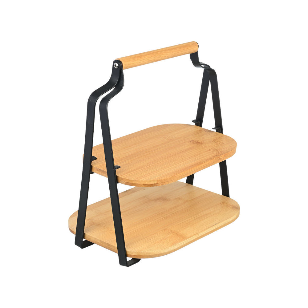 Δίσκος Σερβιρίσματος Bamboo Διόροφος Estia 20X26X28cm