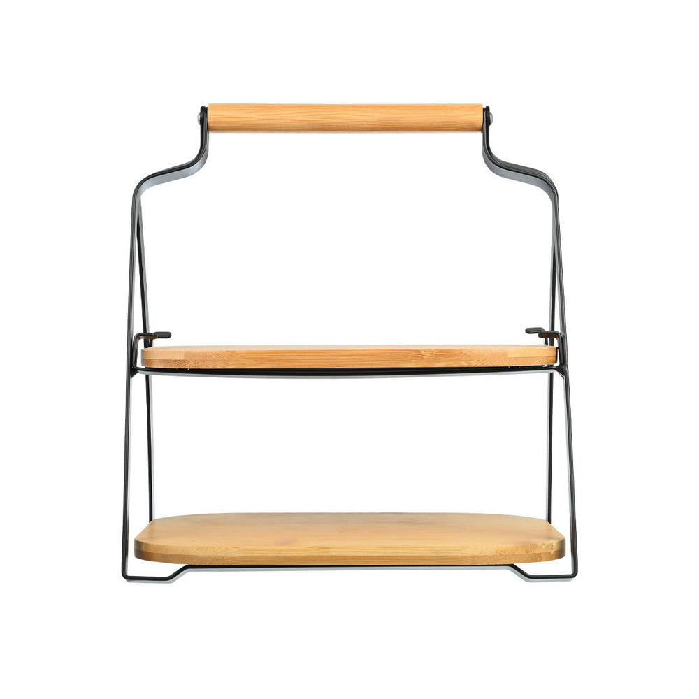 Δίσκος Σερβιρίσματος Bamboo Διόροφος Estia 20X26X28cm