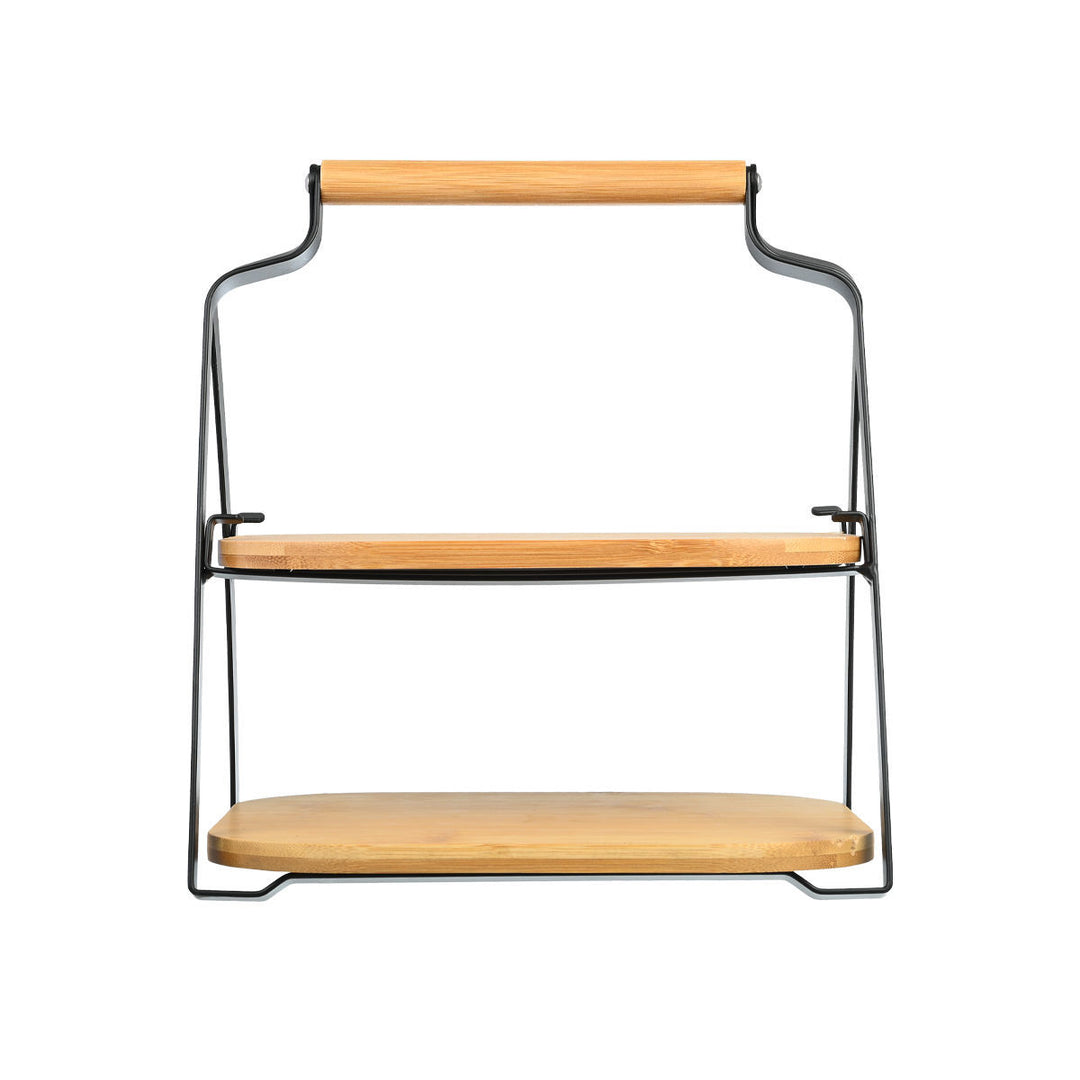 Δίσκος Σερβιρίσματος Bamboo Διόροφος Estia 20X26X28cm