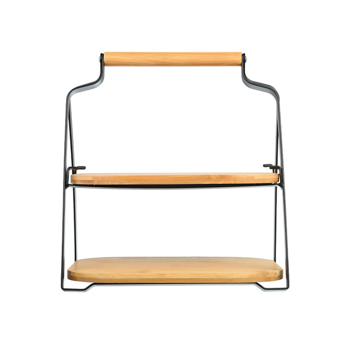 Δίσκος Σερβιρίσματος Bamboo Διόροφος Estia 20X26X28cm