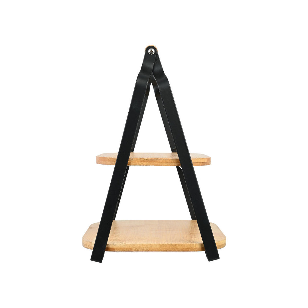 Δίσκος Σερβιρίσματος Bamboo Διόροφος Estia 20X26X28cm