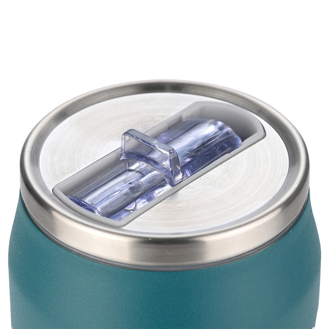 Κλειστό καπάκι θερμός Estia Home Art Urban Mythos με διαφανές στόμιο και μεταλλικό πλαίσιο από ανοξείδωτο ατσάλι.