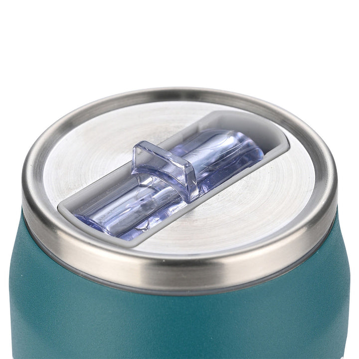 Κλειστό καπάκι θερμός Estia Home Art Urban Mythos με διαφανές στόμιο και μεταλλικό πλαίσιο από ανοξείδωτο ατσάλι.