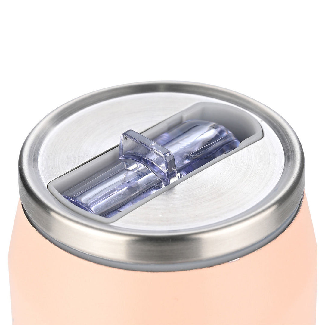 Θερμός Estia Home Art Whimsy Wonders με κλειστό καπάκι inox και ροζ χρώμα, φωτογραφημένος σε καθαρό λευκό φόντο.