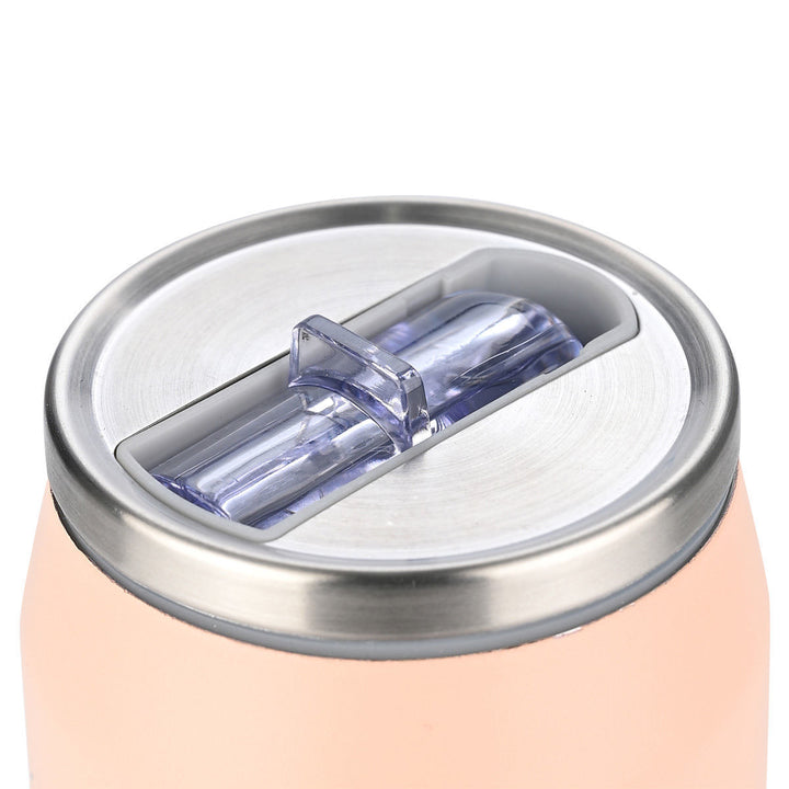 Θερμός Estia Home Art Whimsy Wonders με κλειστό καπάκι inox και ροζ χρώμα, φωτογραφημένος σε καθαρό λευκό φόντο.