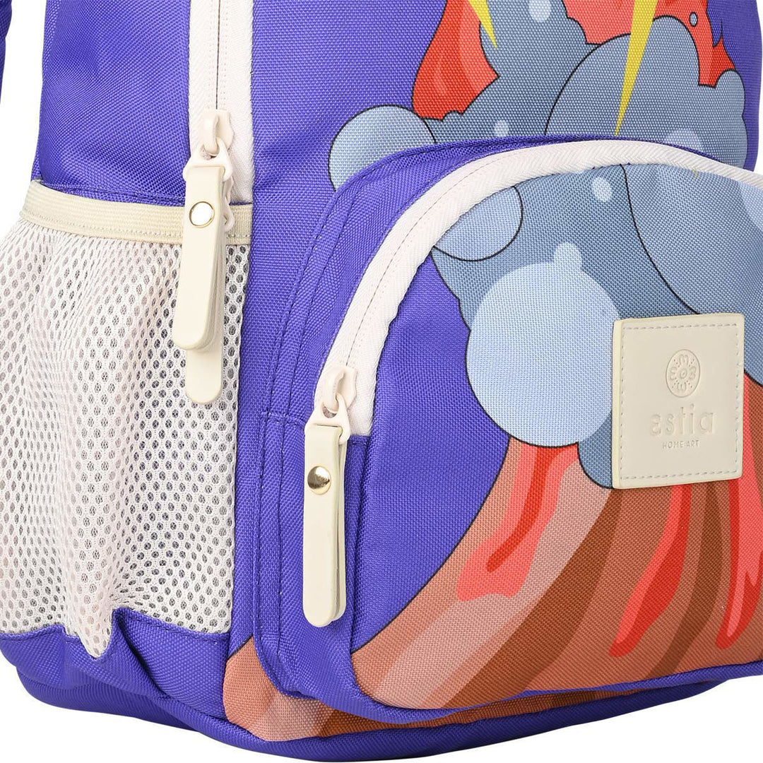 Τσάντα Παιδική 10lt Estia Μπλε Με Κεραυνό Lava Splash