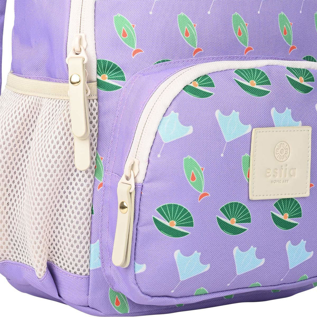 Τσάντα Παιδική 10lt Estia Μωβ Με Σχέδια Ocean Buddies