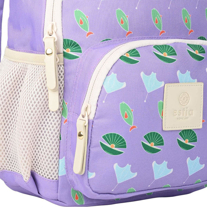 Τσάντα Παιδική 10lt Estia Μωβ Με Σχέδια Ocean Buddies