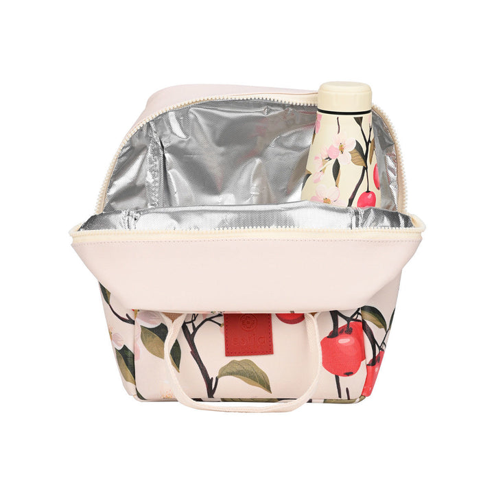 Τσάντα Φαγητού Ισοθερμική 7lt Estia Save The Aegean Εκρού Με Κεράσια Sakura Whisper