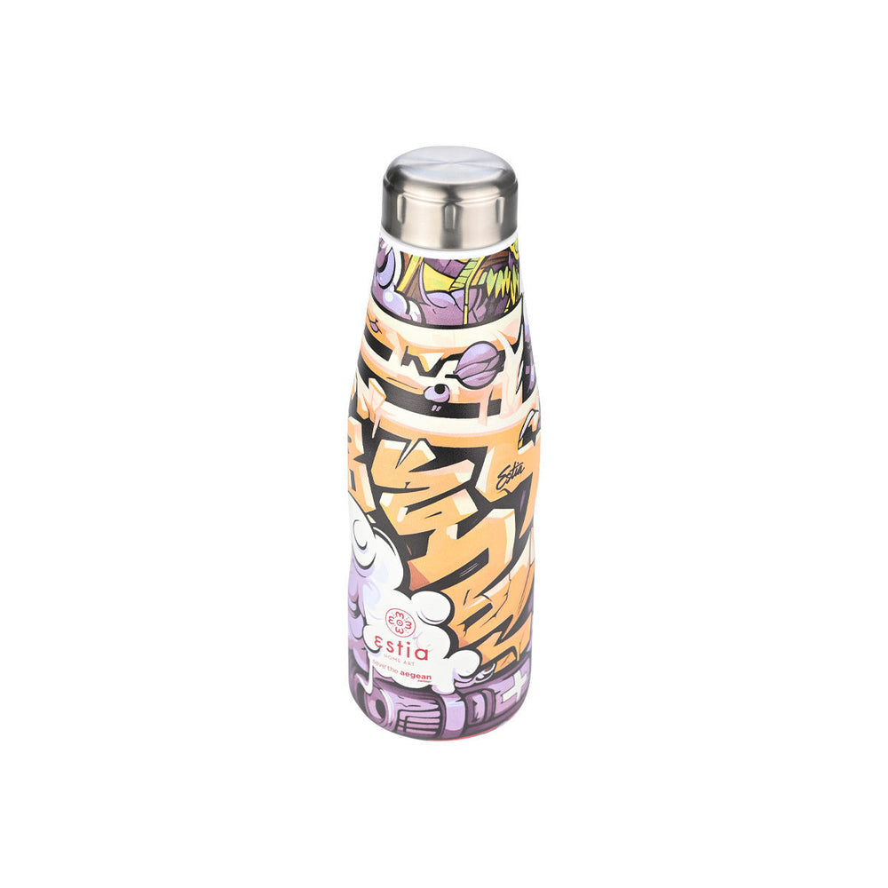 Estia Μπουκάλι Θερμός Save The Aegean 500ml Με Γκράφιτι Graffiti Rhythm Travel Flask
